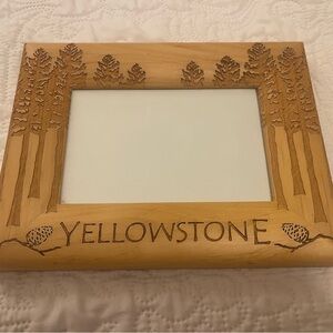 Yellowstone Carved Wooden Photo Frame for 4 X 6” Picture